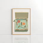 Poolside Record Player Wall Art – Coastal Retro