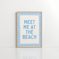 Meet Me at the Beach Wall Art – Blue Coastal