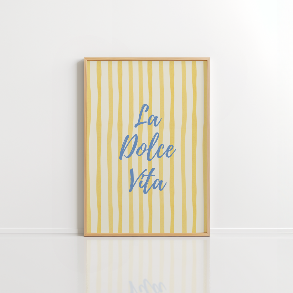 La Dolce Vita Wall Art – Italian Summer Kitchen Print