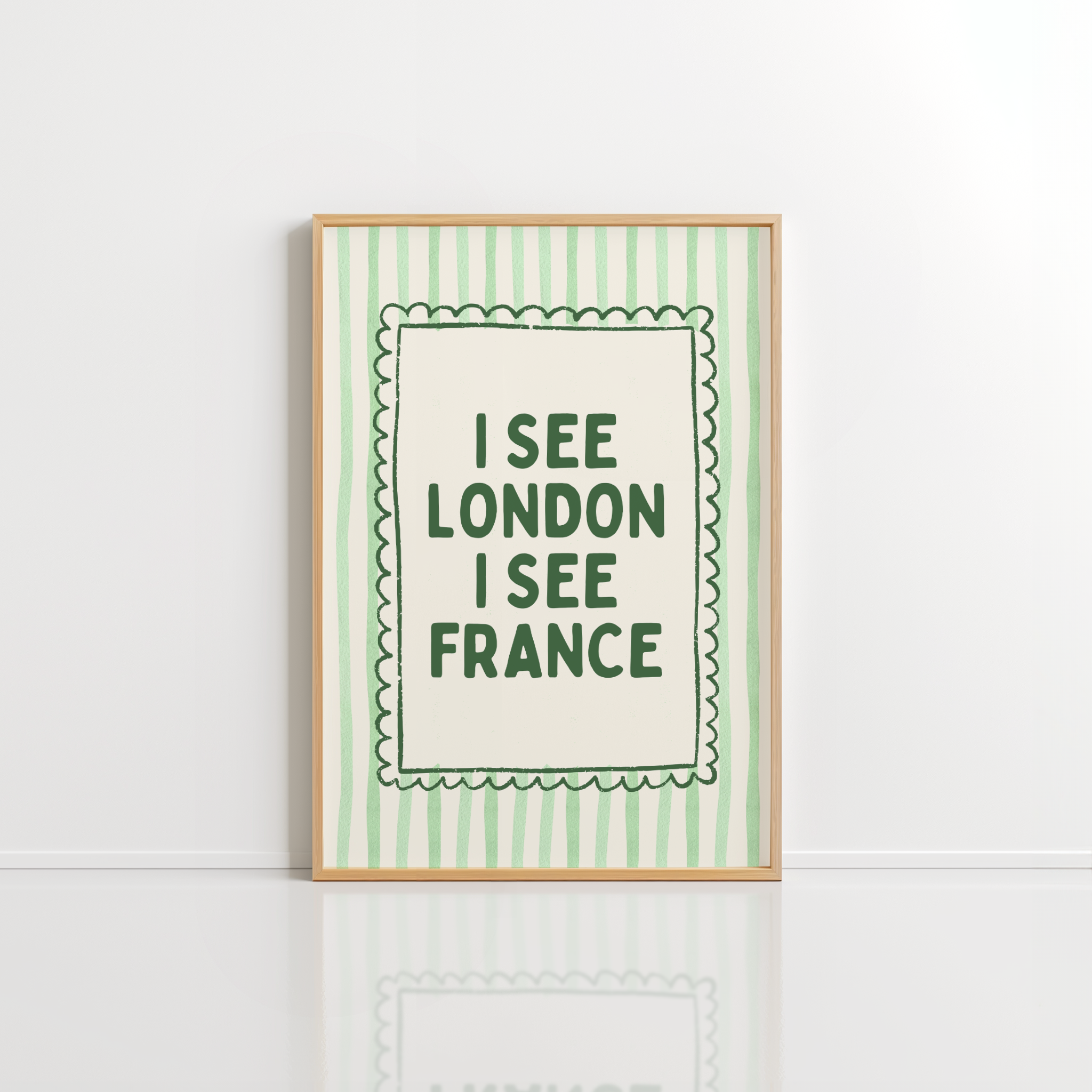 I See London I See France Wall Art – Funny Bathroom Print