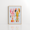 Lobster Wall Art – Coastal Kitchen Print