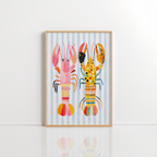 Lobster Wall Art – Coastal Kitchen Print