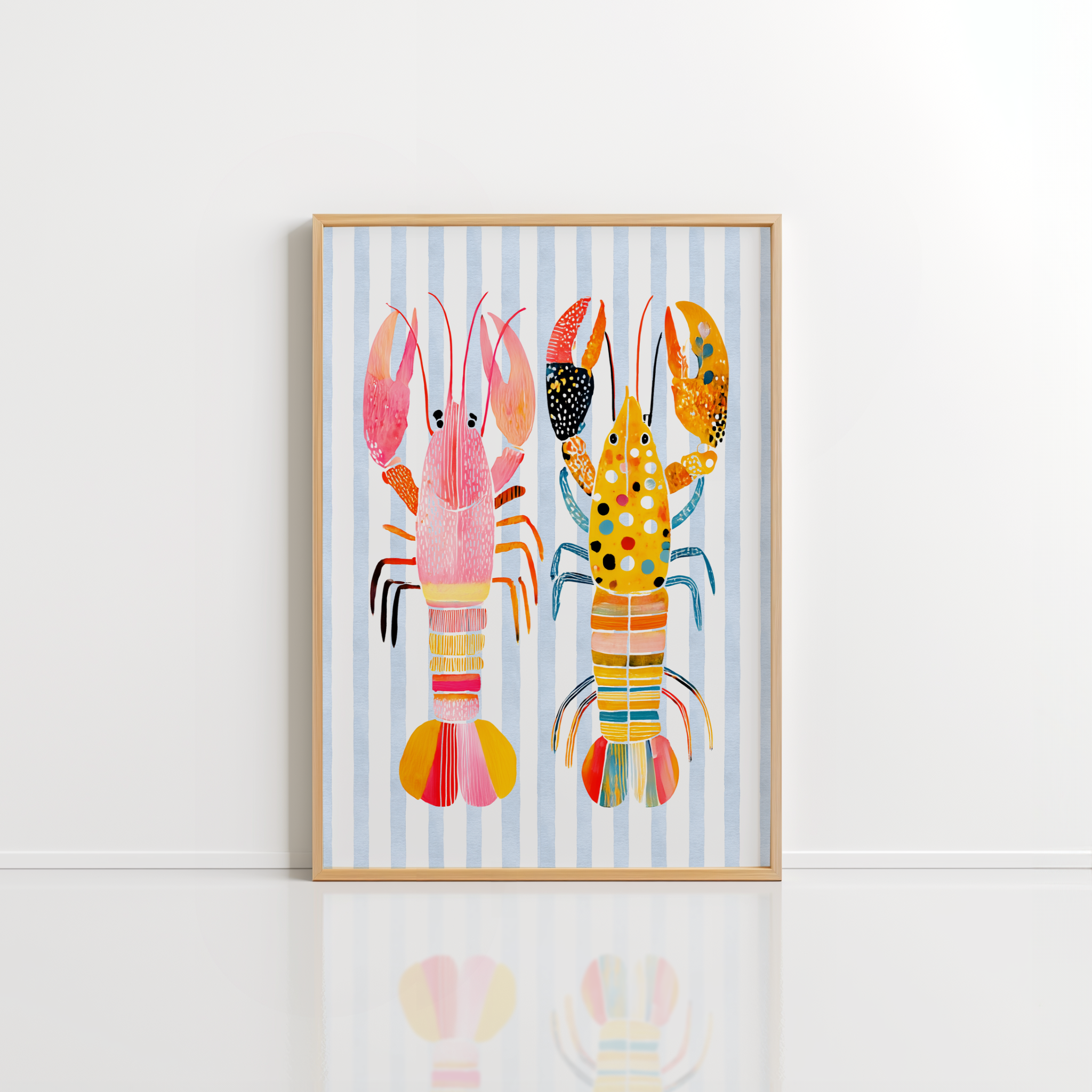 Lobster Wall Art – Coastal Kitchen Print