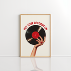 Retro Vinyl Wall Art – Music Room Print