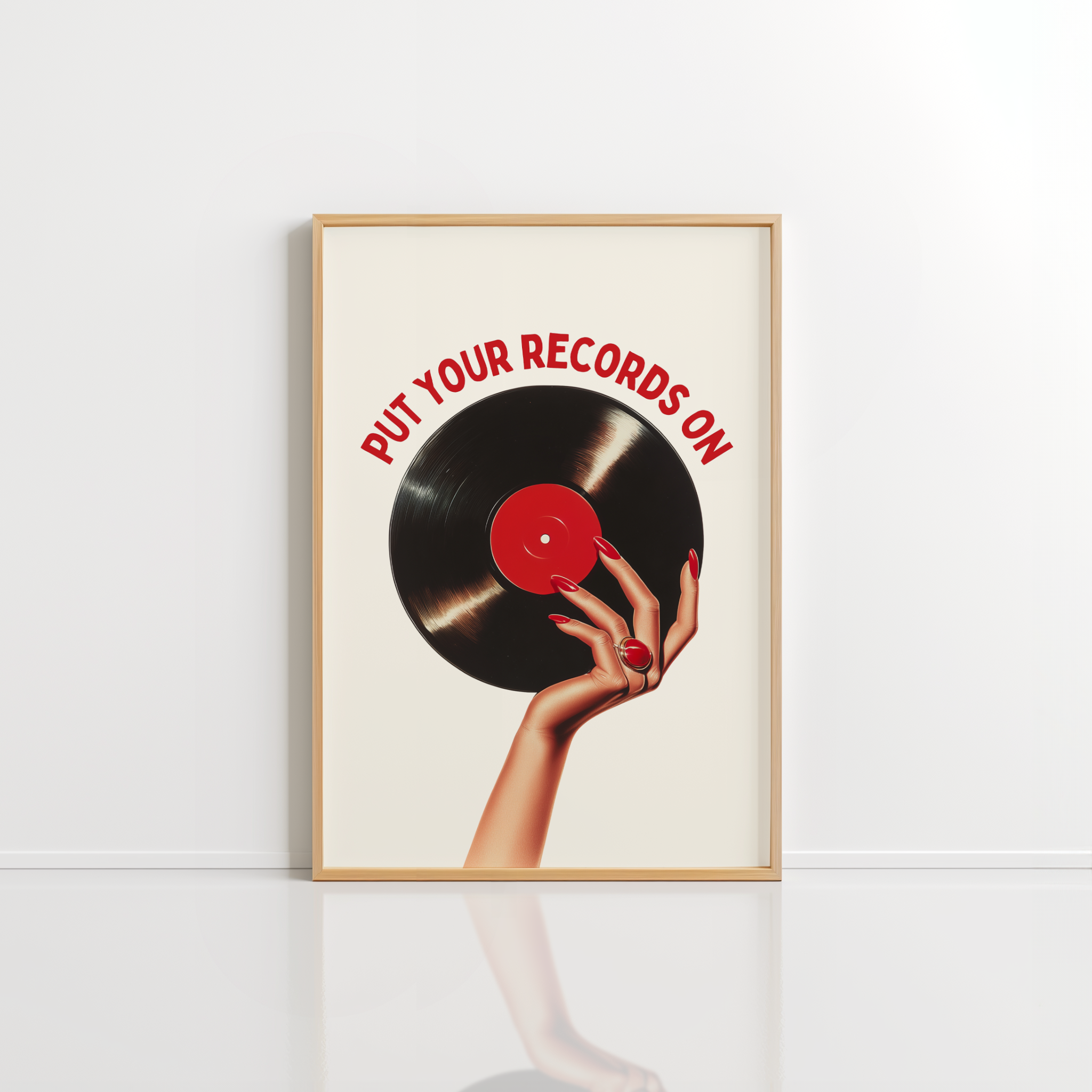 Retro Vinyl Wall Art – Music Room Print