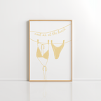 Meet Me at the Beach Wall Art – Blue Coastal