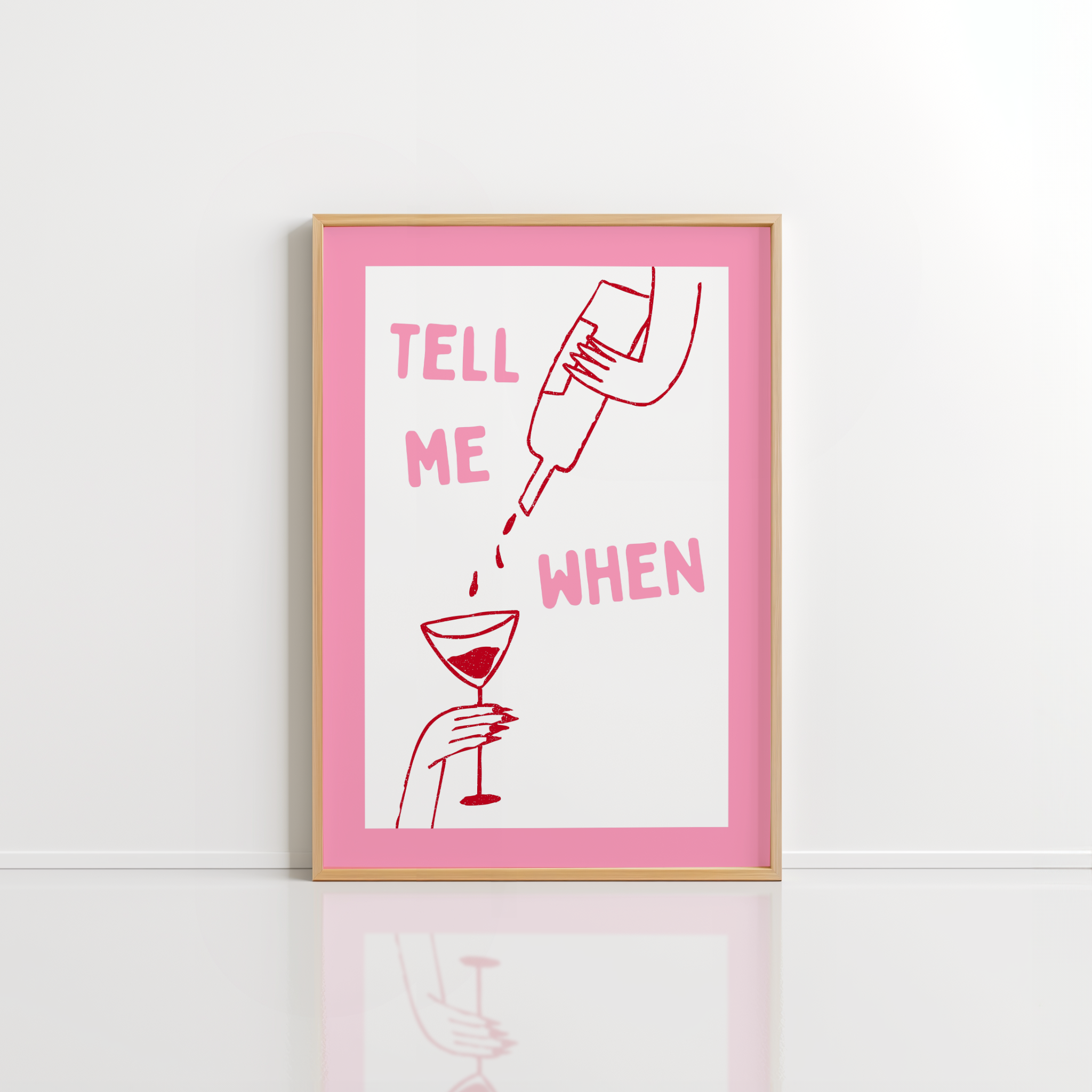 Tell Me When Printable – Pink Bar Cart