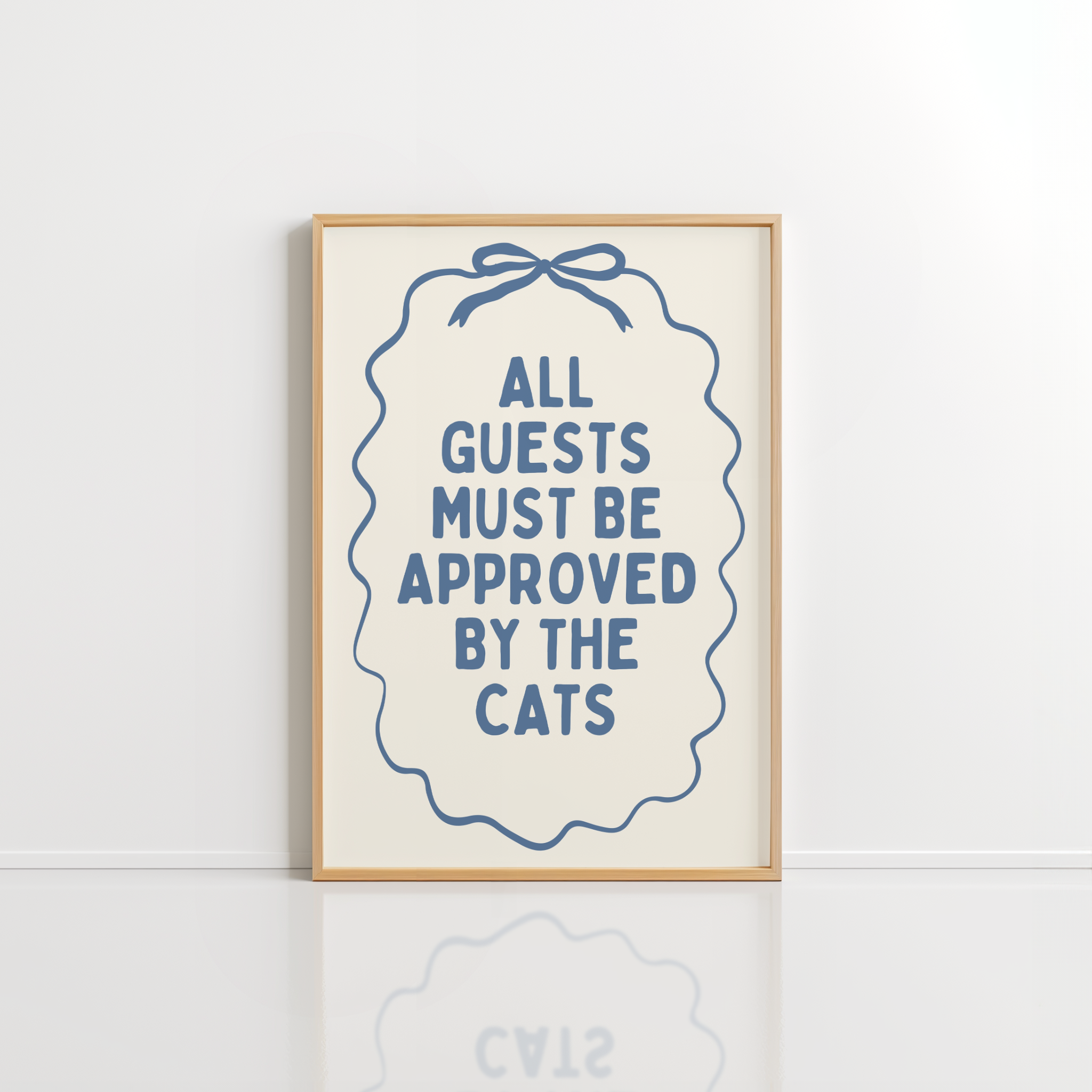 Cats Bathroom Wall Art – Funny Quote Print