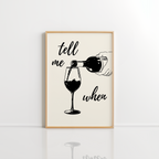 Tell Me When Wall Art – Retro Cheers Poster