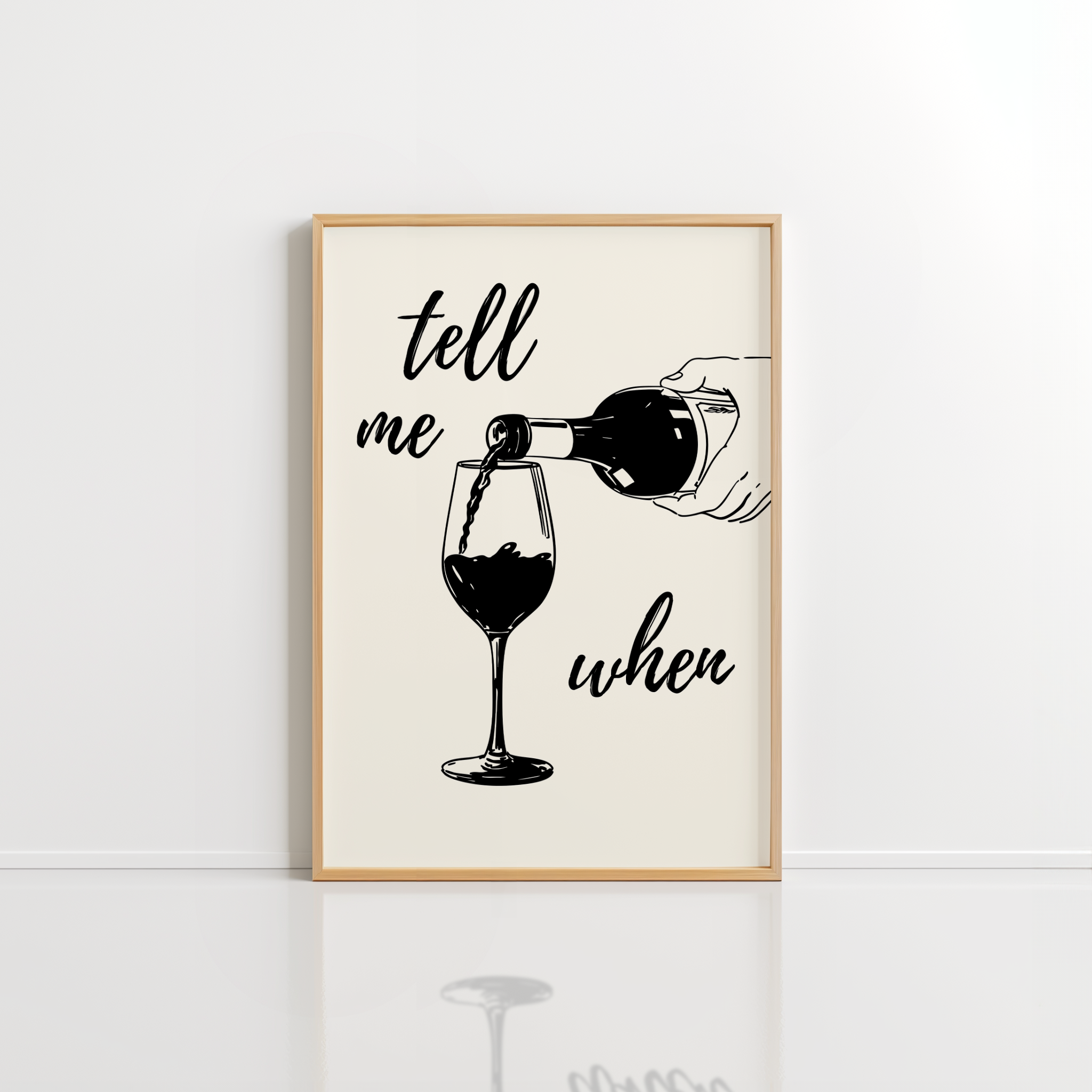 Tell Me When Wall Art – Retro Cheers Poster