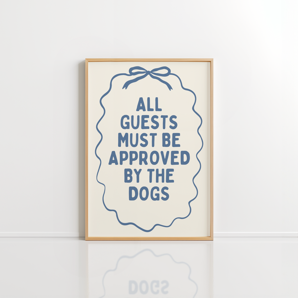 Dog Rules Wall Art – Funny Pet Quote