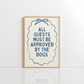 Dog Rules Wall Art – Funny Pet Quote