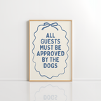 Dog Rules Wall Art – Funny Pet Quote