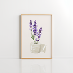 Lavender Bathroom Wall Art – Toilet Paper Print