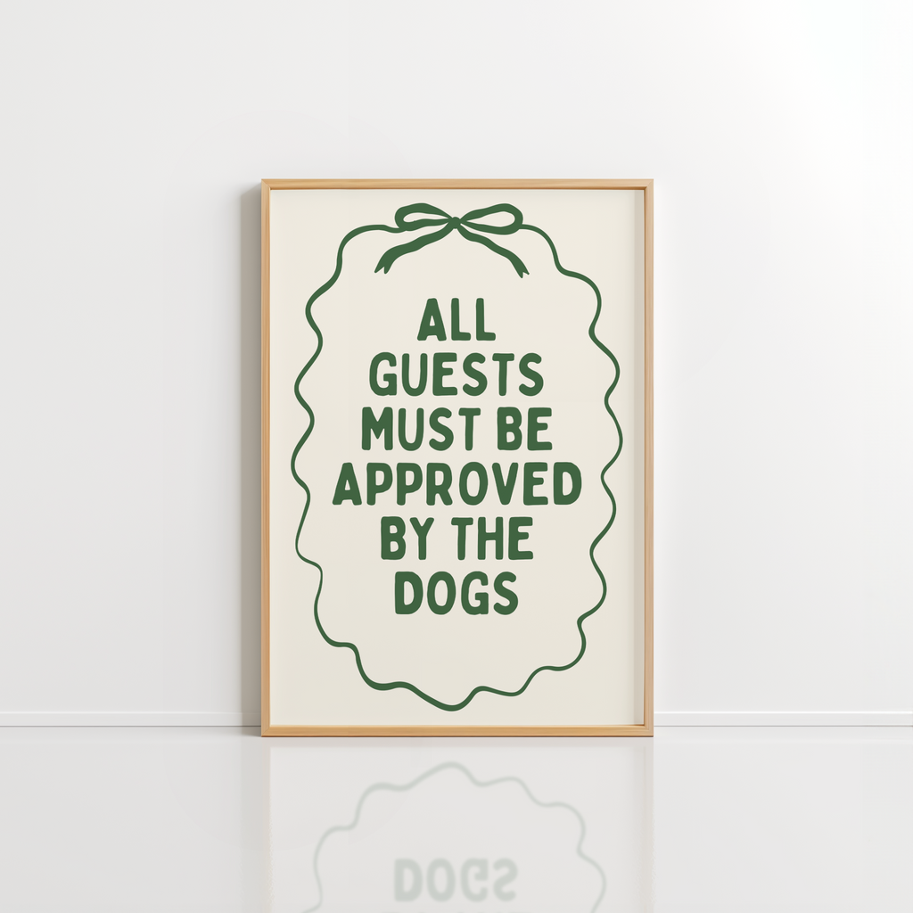 Dog Rules Printable – Minimal Pet Sign