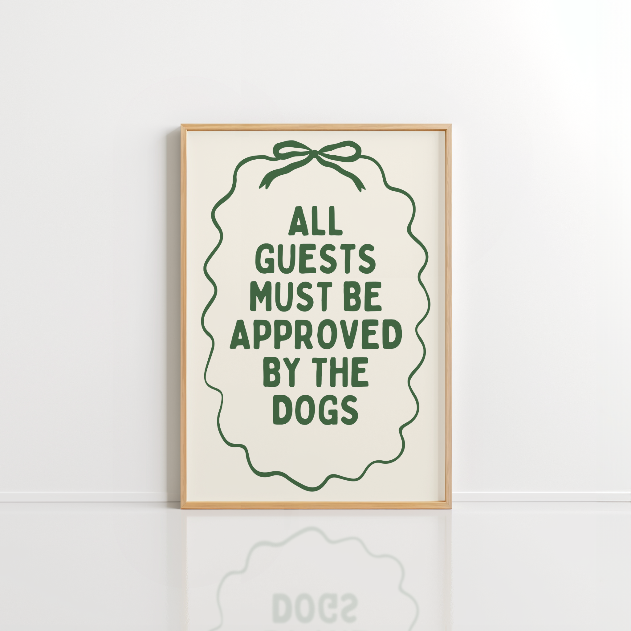 Dog Rules Printable – Minimal Pet Sign
