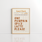 Pumpkin Spice Wall Art – Warm Fall Print