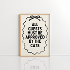 Cat Rules Printable – Funny Pet Decor