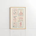 Autumn Stamps Wall Art – Warm Fall Print