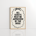 Dog Rules Wall Art – Minimal Quote Print