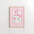 Pink Floral Wall Art – Girly Flower Print