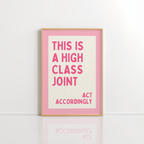High Class Joint Printable – Pink Bar Cart