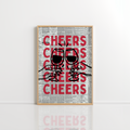 Cheers Wall Art – Vintage Newspaper Bar Print