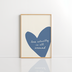 Love Actually Wall Art – Minimal Heart