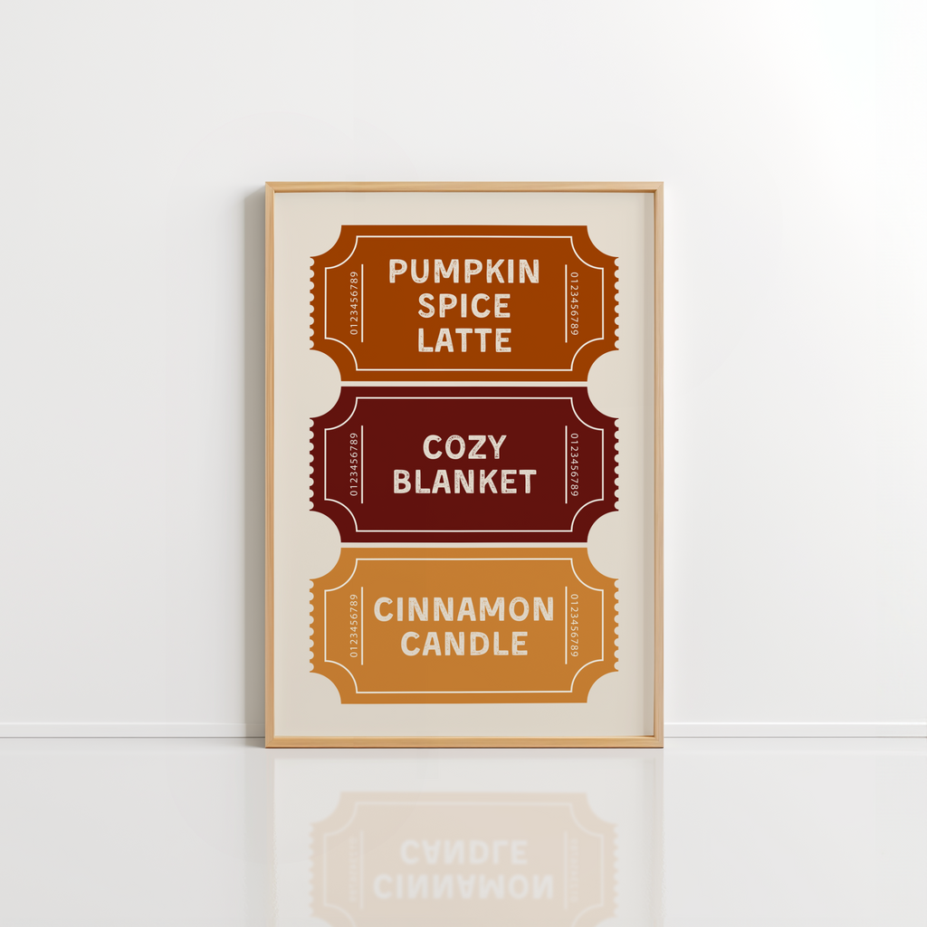 Autumn Wall Art – Fall Ticket Print
