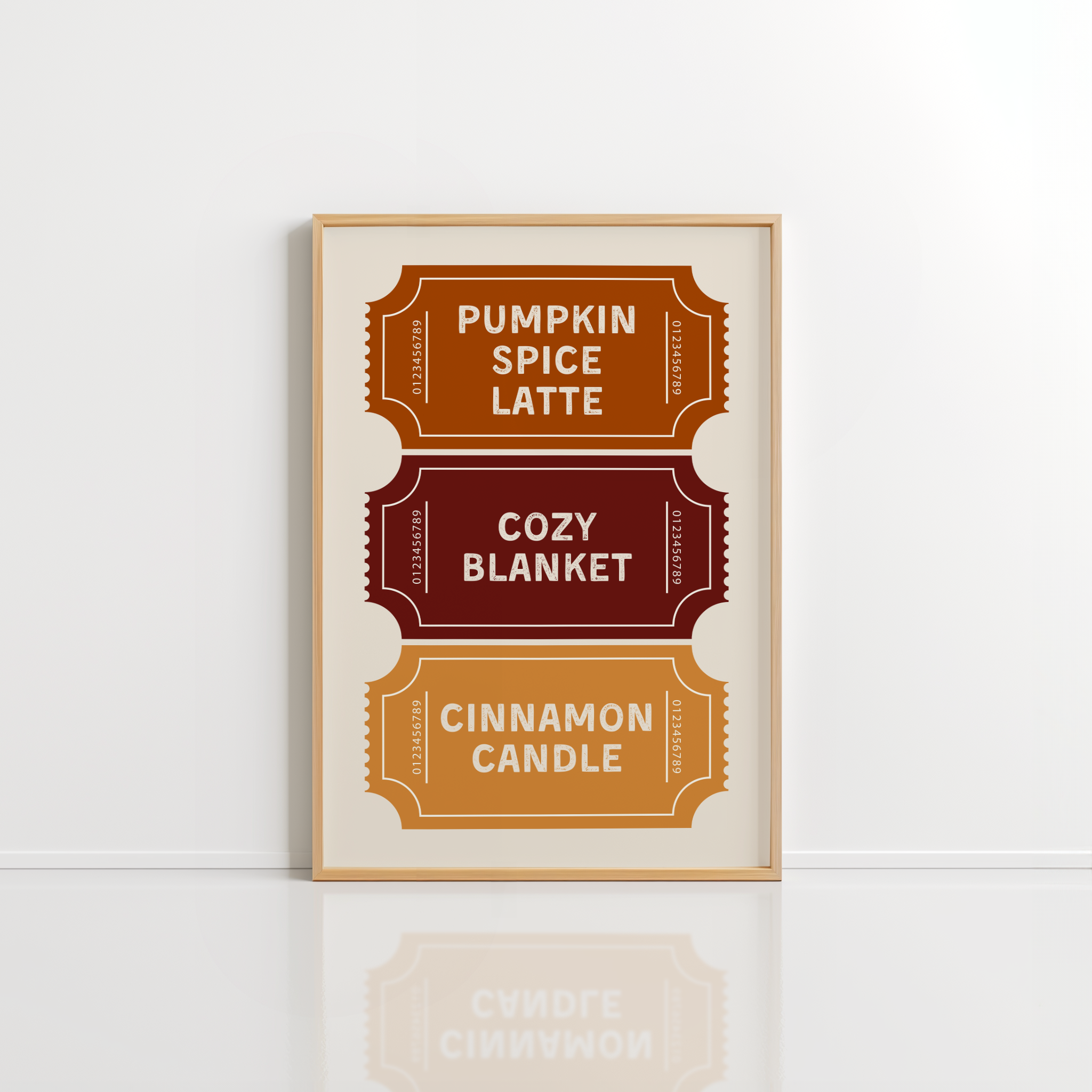 Autumn Wall Art – Fall Ticket Print