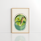 Martini Pool Wall Art – Retro Cocktail Print
