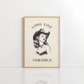 Long Live Cowgirls Wall Art – Western Quote Print