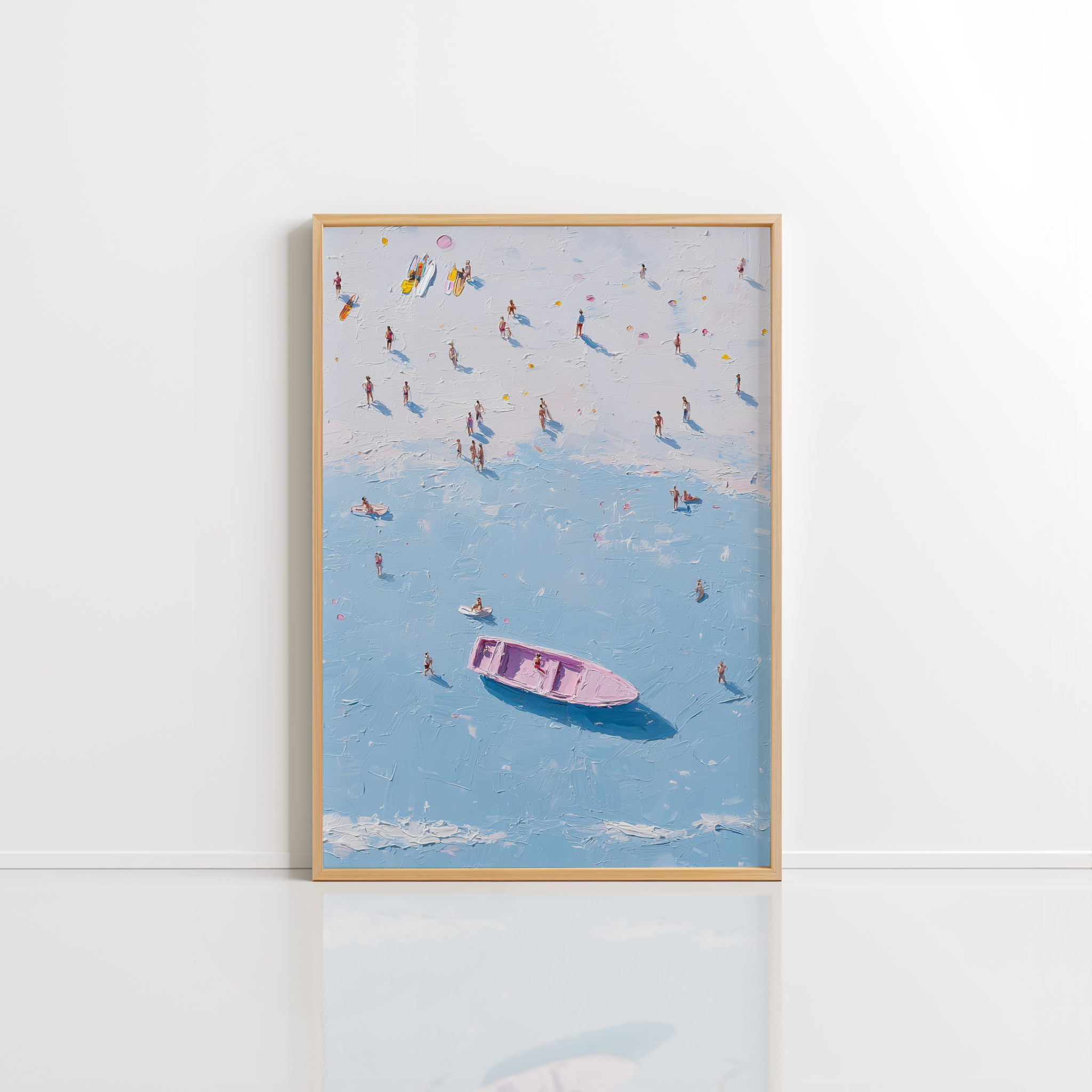 Coastal Abstract Wall Art – Summer Sea Print
