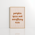 Pumpkin Spice Wall Art – Cute Fall Print