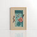 Swimming Pool Wall Art – Summer Coastal Print