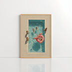 Swimming Pool Wall Art – Summer Coastal Print