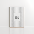 Good Old Days Wall Art – Neutral Stripe