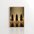 Witches Wall Art – Vintage Halloween Print