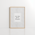 Slow Down Wall Art – Neutral Minimal Print