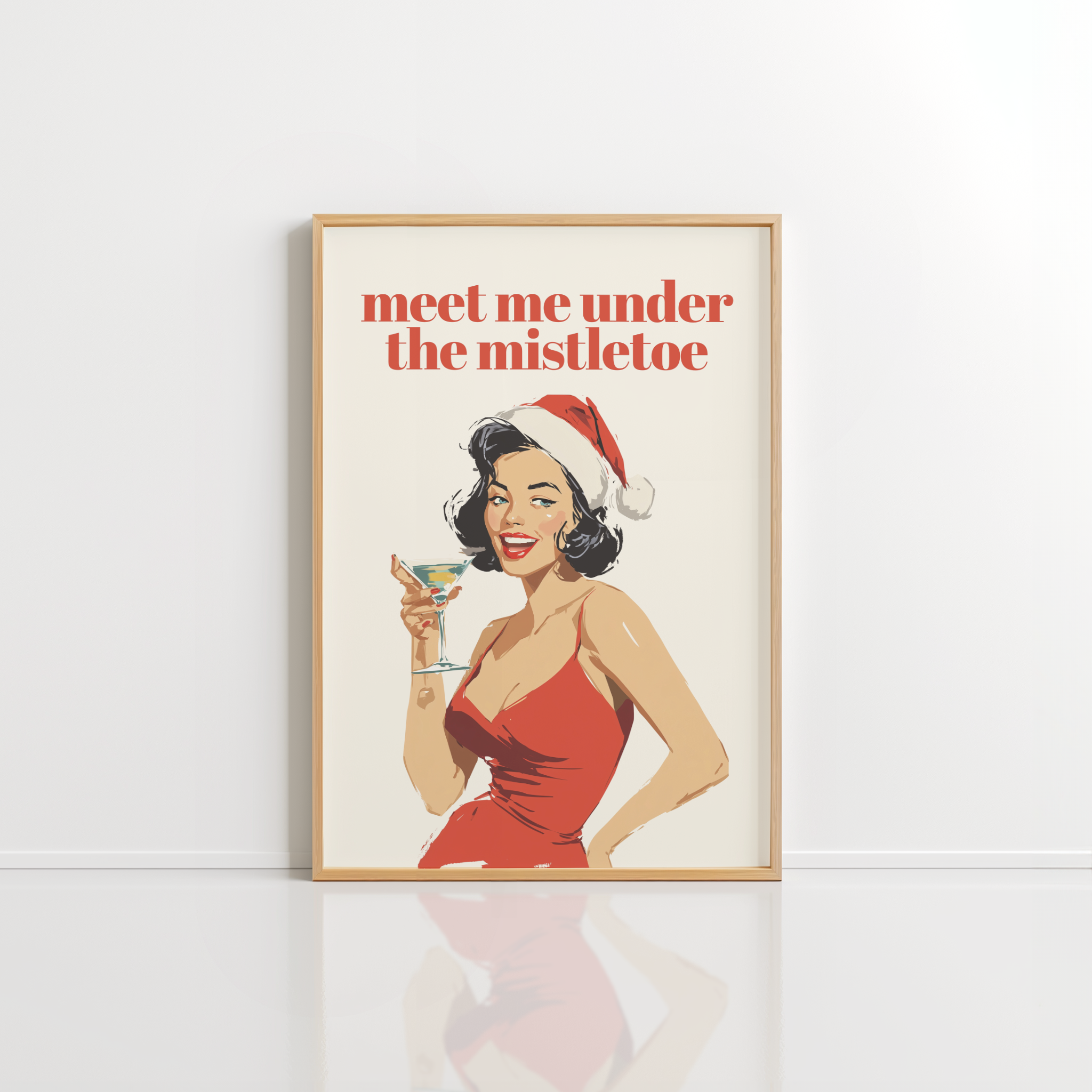 Meet Me Under the Mistletoe Wall Art – Christmas Quote
