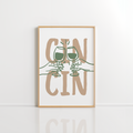 Cin Cin Kitchen Wall Art – Wine Print Set