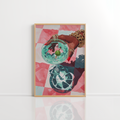 Martini Wall Art – Pink Bar Cart Print