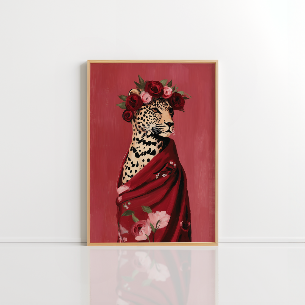 Leopard Wall Art – Fashion Animal Portrait Print
