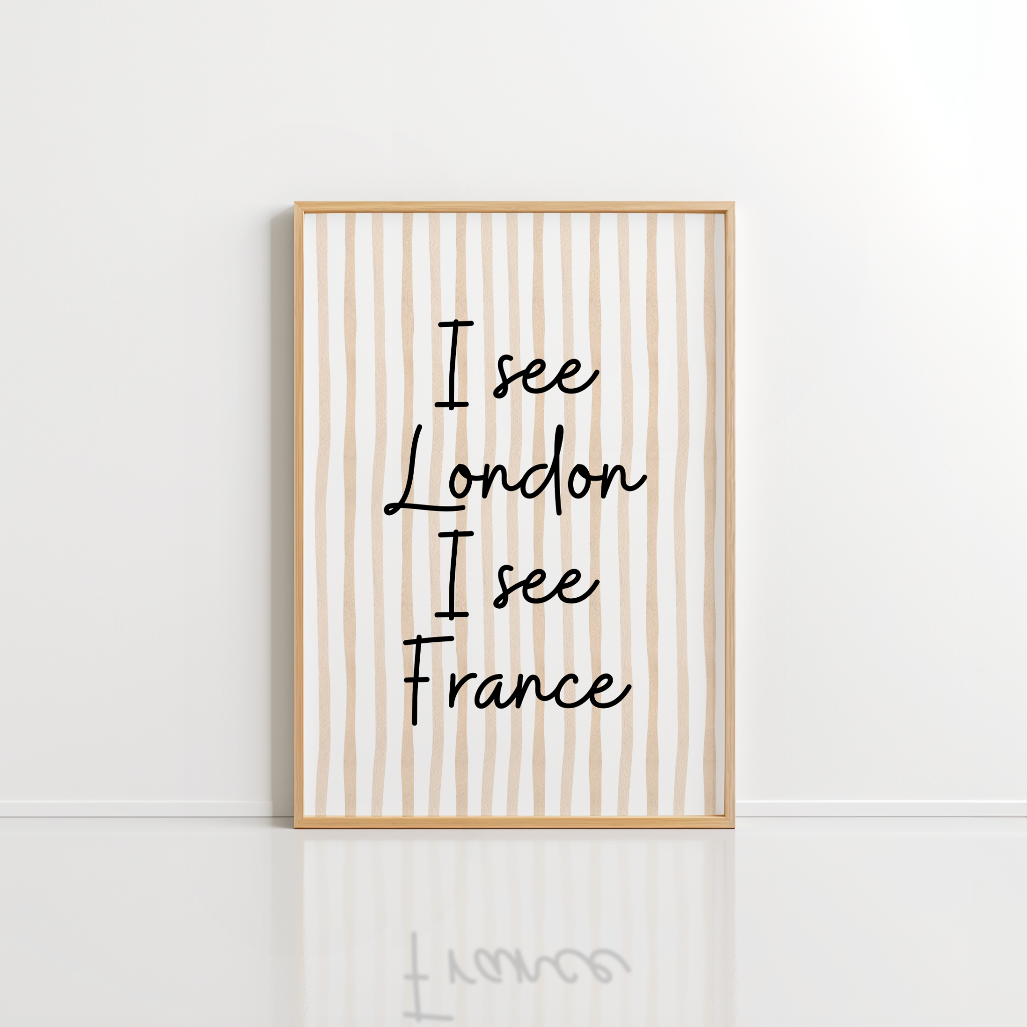 Funny Bathroom Wall Art – London France Quote