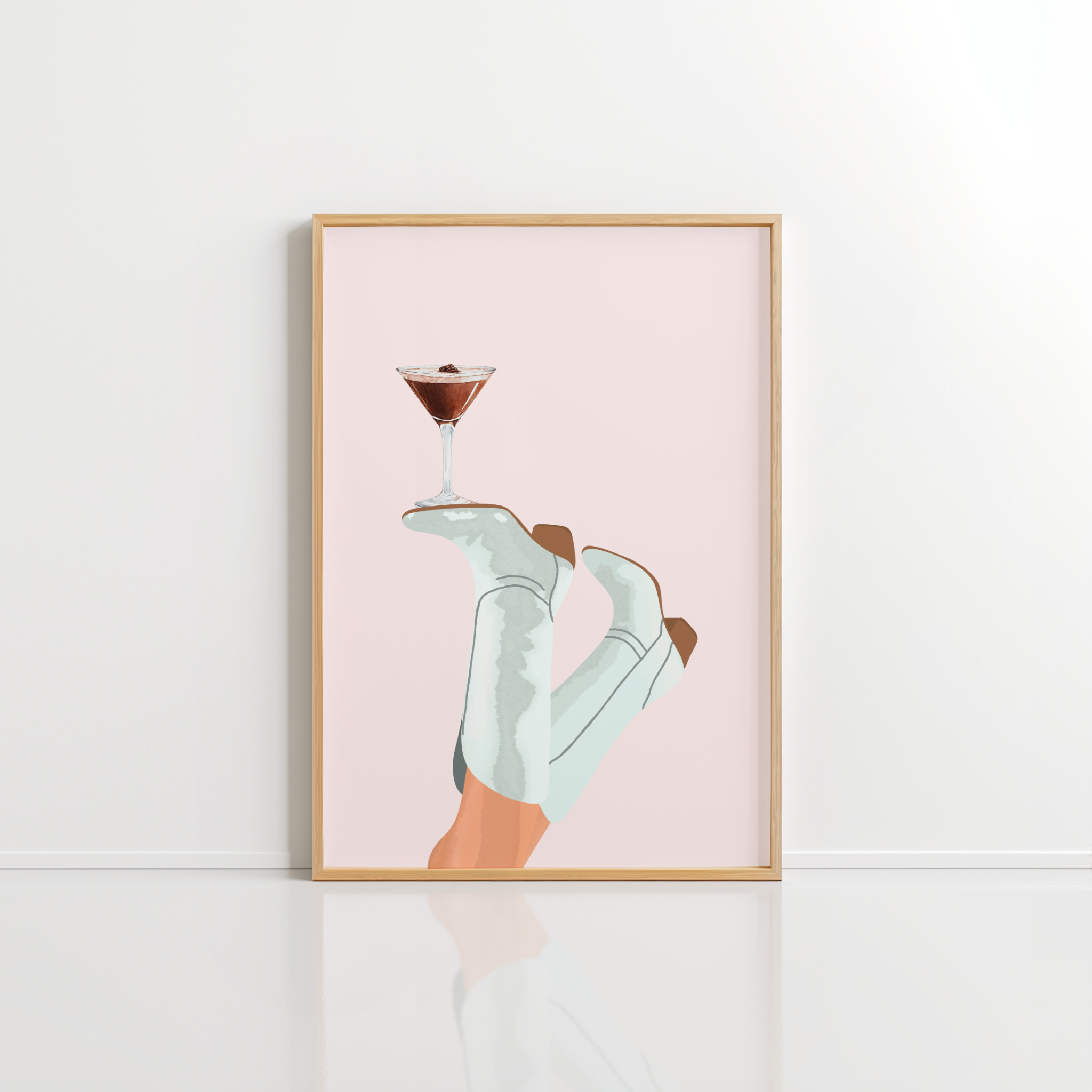 Cowgirl Espresso Wall Art – Western Kitchen Print