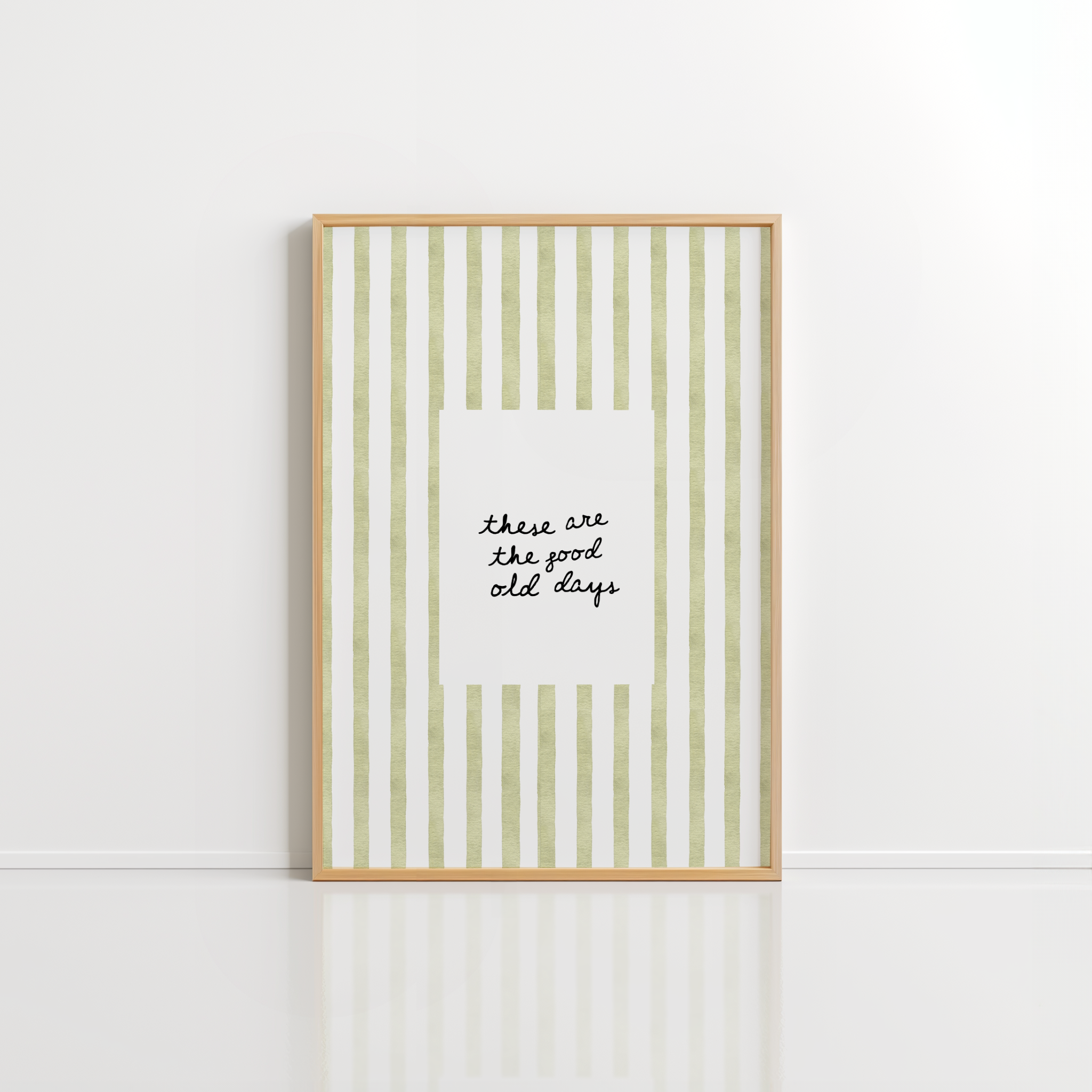 Good Old Days Printable – Minimal Quote