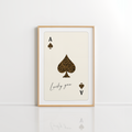 Leopard Ace of Spades Wall Art – Lucky Print
