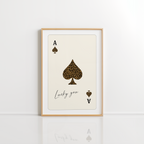 Leopard Ace of Spades Wall Art – Lucky Print