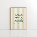 Wash Your Hands Wall Art – Funny Bathroom