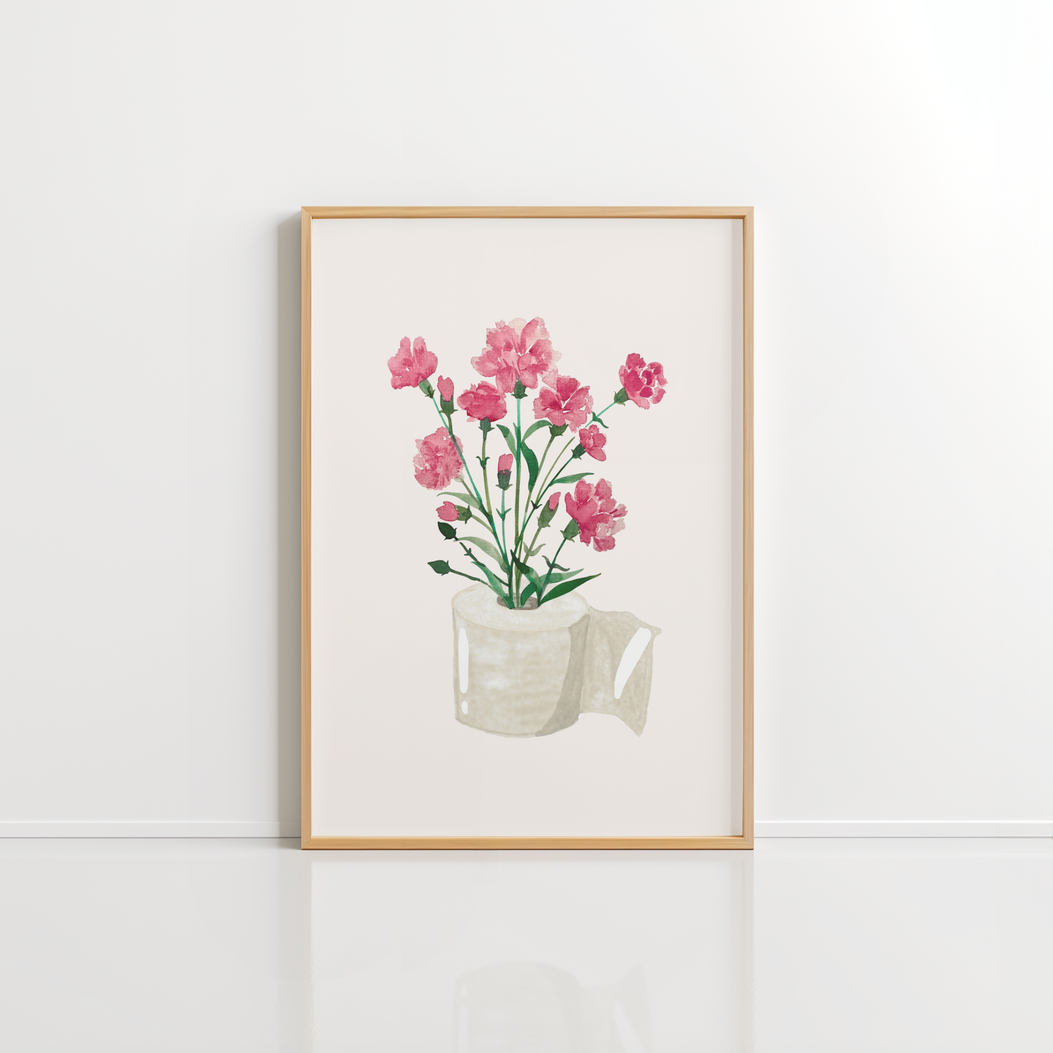 Toilet Paper Plant Wall Art – Funny Bathroom Print